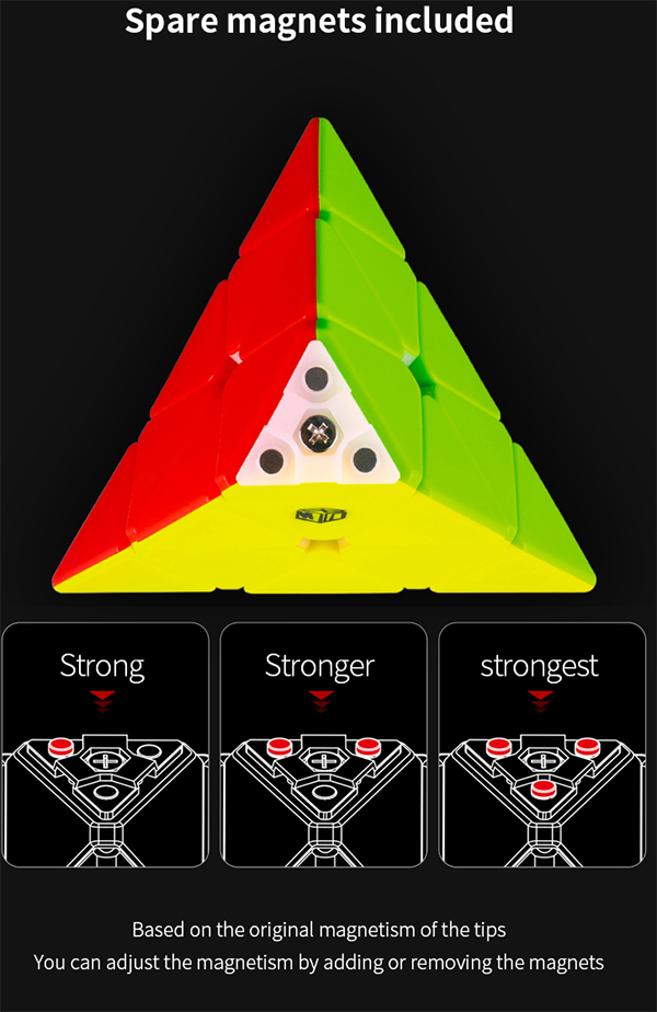 QiYi X-MAN Design Magnetic Pyraminx-Bell V2 Stickerless